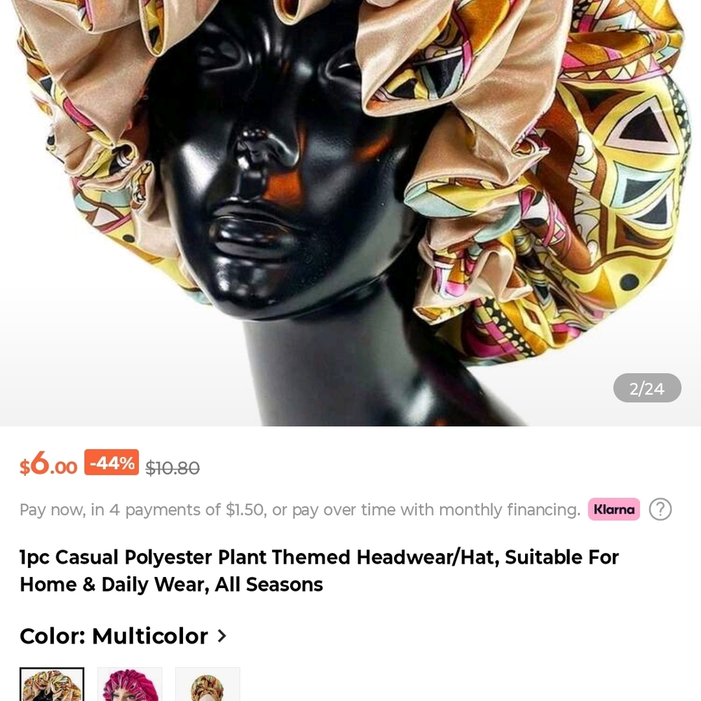 Multicolor Plant Themed Headwear for Women
